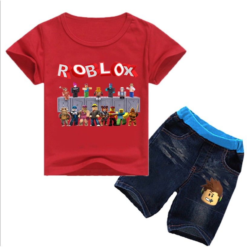 2 Pcs Terno Roblox Criancas Meninos Verao Camiseta De Manga Curta Shorts 2 Pcs Terno De Roupas De Menino Shopee Brasil - blue dress roblox email foto de roupas roupas de unicornio roupas de menina