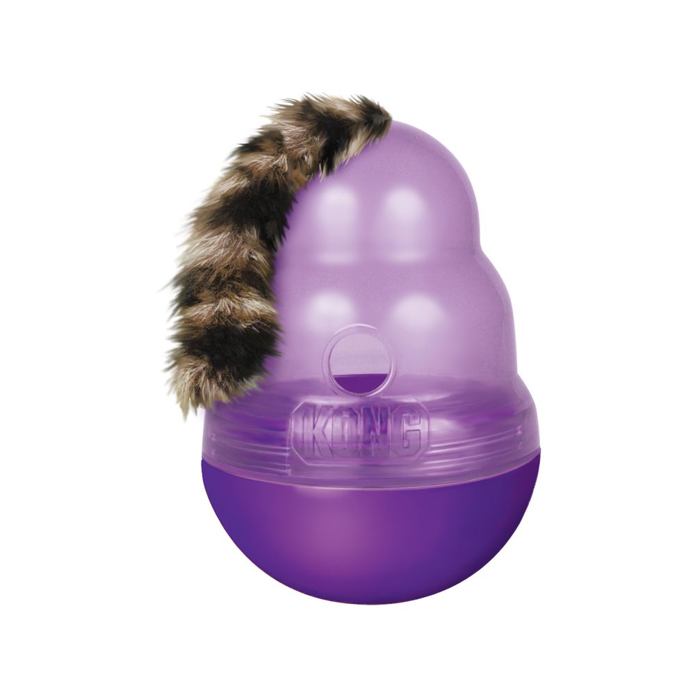 Brinquedo Interativo Recheável p/ Gatos Kong Cat Wobbler