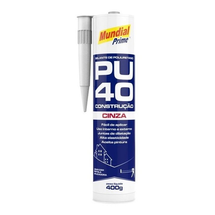 Kit 6 Silicone P.u40 Construção 400g Vedação Metal Alvenaria