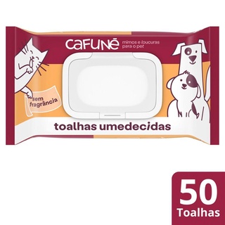 Toalhas Umedecidas Cafuné Uso Veterinário com 50 Un