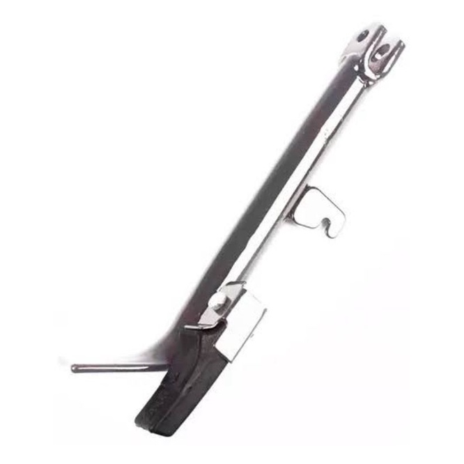 Cavalete Lateral Titan 125/150/160 Cromado com Borracha + Pino e Mola
