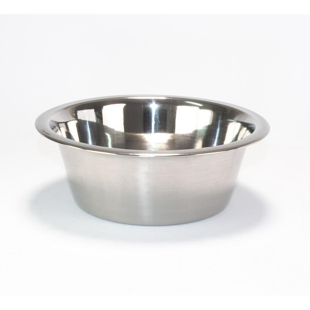 Kit 2 Tigelas Comedouro E Bebedouro Para Cães E Gatos Em Inox 360Ml Chalesco em Oferta na Shopee