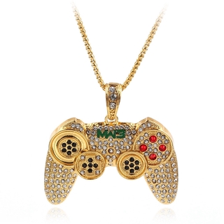 Colar / Joia De Ouro Masculino Com Pingente De Gamepad / Hip Hop