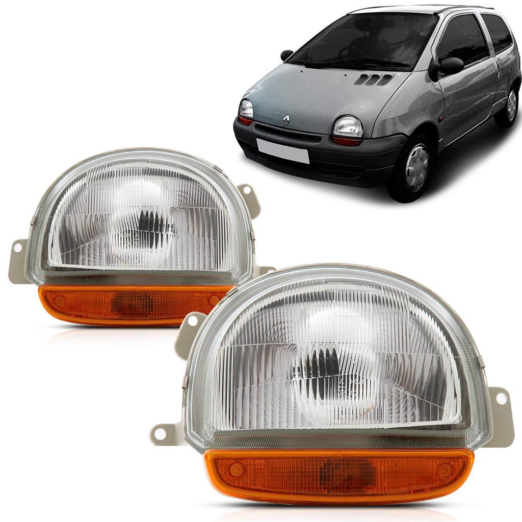 Farol Twingo 93 94 95 96 97 98 Cromado em Oferta na Shopee