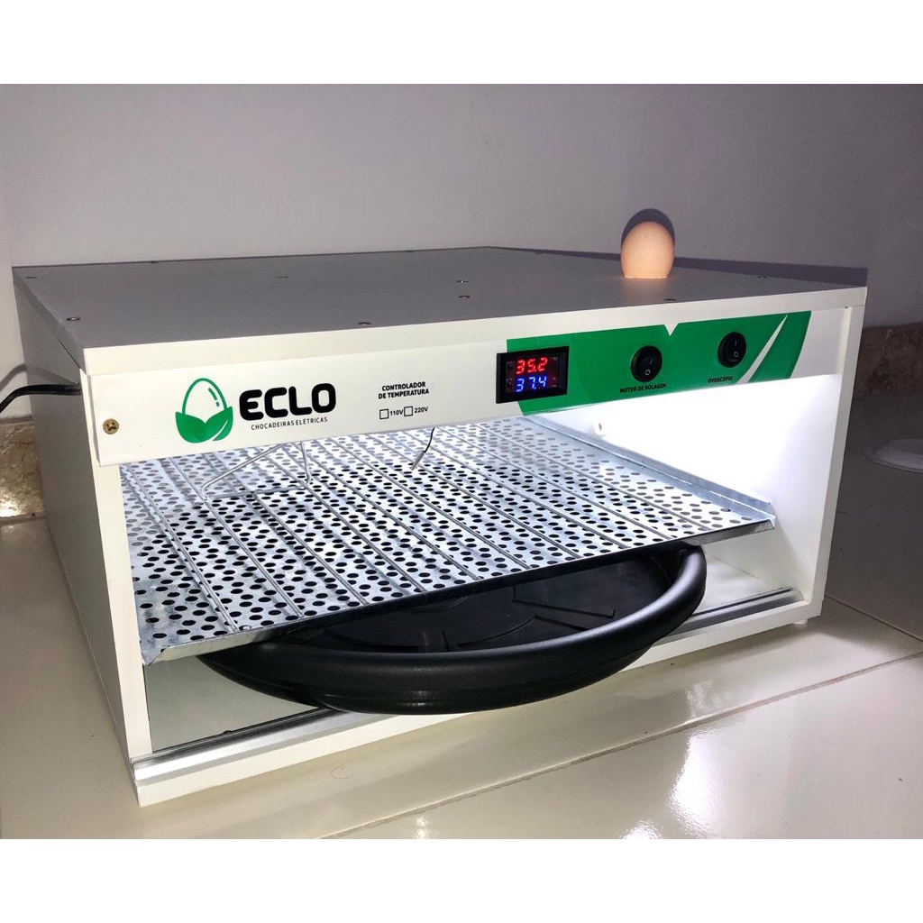 Chocadeira Automática 50 Ovos de Galinha + Ovoscópio