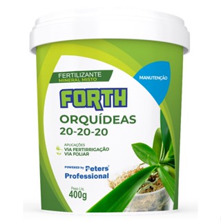 Adubo Fertilizante Forth Peters Orquídeas Manutenção 20-20-20 de 400gr em Oferta na Shopee
