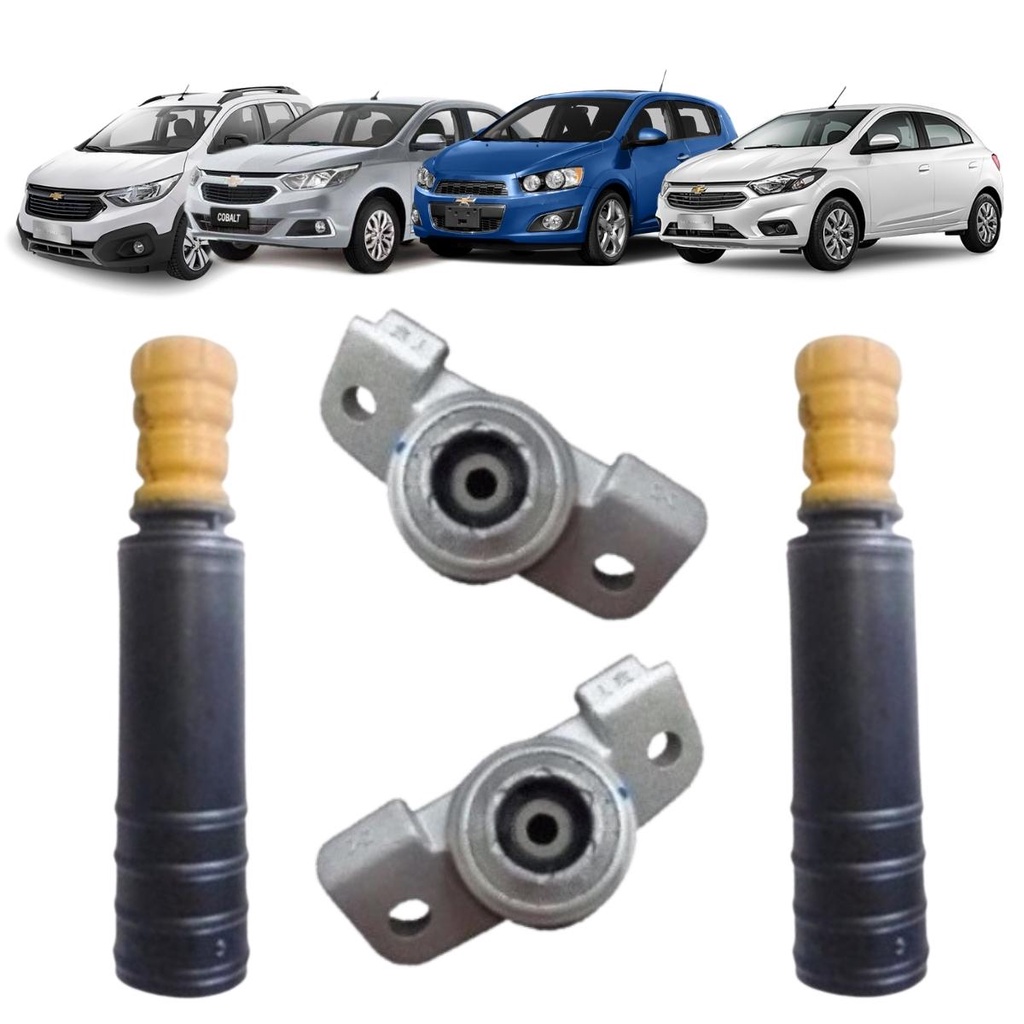 Kit Coxim Batente Amortecedor Traseiro Chevrolet Onix Sonic Cobalt Spin Prisma