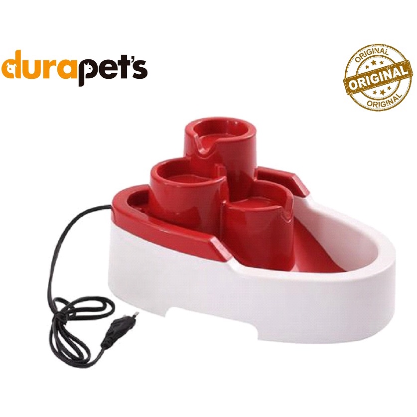 Bebedouro Para Gato Durapets 2,5 Litros Filtro Carvão Ativado