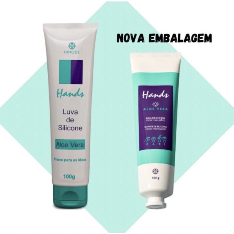 Creme Hidratante Para Mãos Luvas de Silicone Hinode