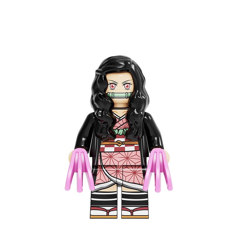 Boneco Nezuko Kamado Demon Slayer Kimetsu no Yaiba Lego Anime | Shopee ...