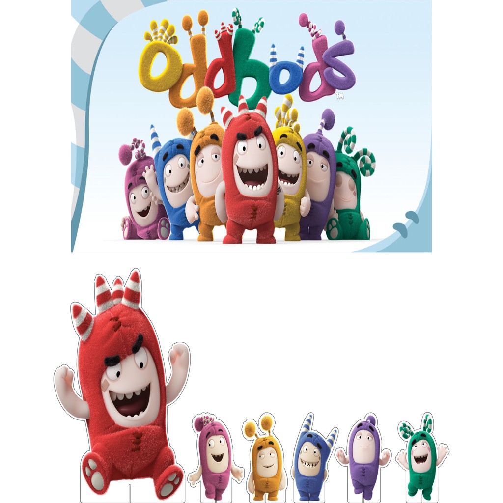 Mini Kit Display + Painel Festa Infantil Oddbods DK