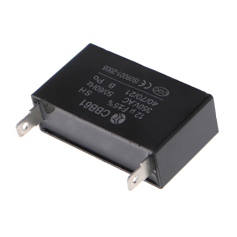 Ace Black 12uF Gerador Capacitor CBB61 12uF 50 60Hz 350VAC Motor De Ventilador