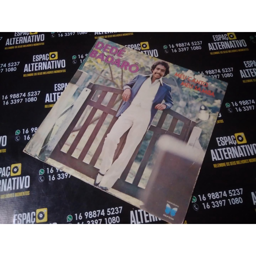 LP  Dedé Badaró – Meu Canto, Meu Samba 1978