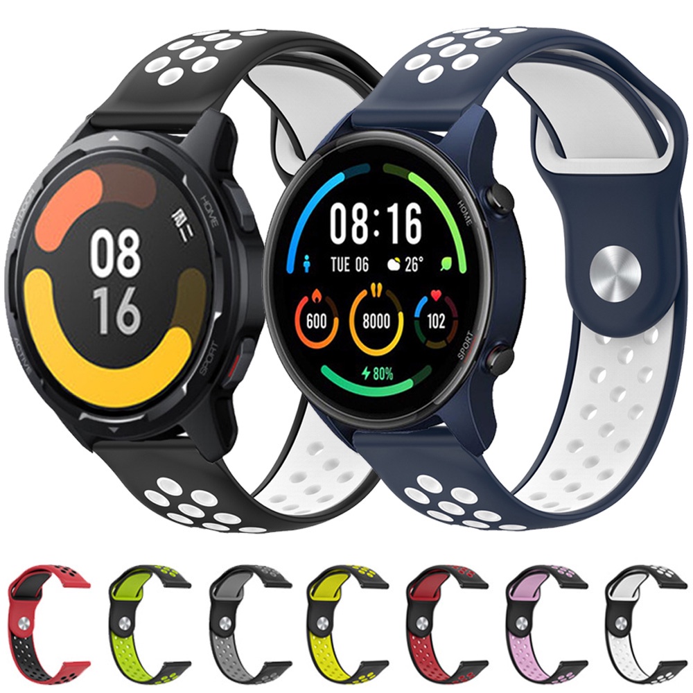 Pulseira De Silicone Para Relógio Xiaomi MI Watch Versão Global S1 De 22mm O Amazfit gtr 2 3 PRO 47mm