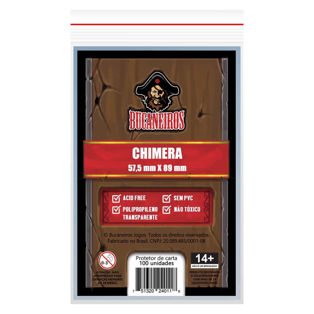 Sleeves / Shields Chimera Bucaneiros 57,5 X 89mm Board Games