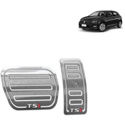 Pedaleira Polo TSI 18/.. Automático Aço Inox - Não fura o pedal
