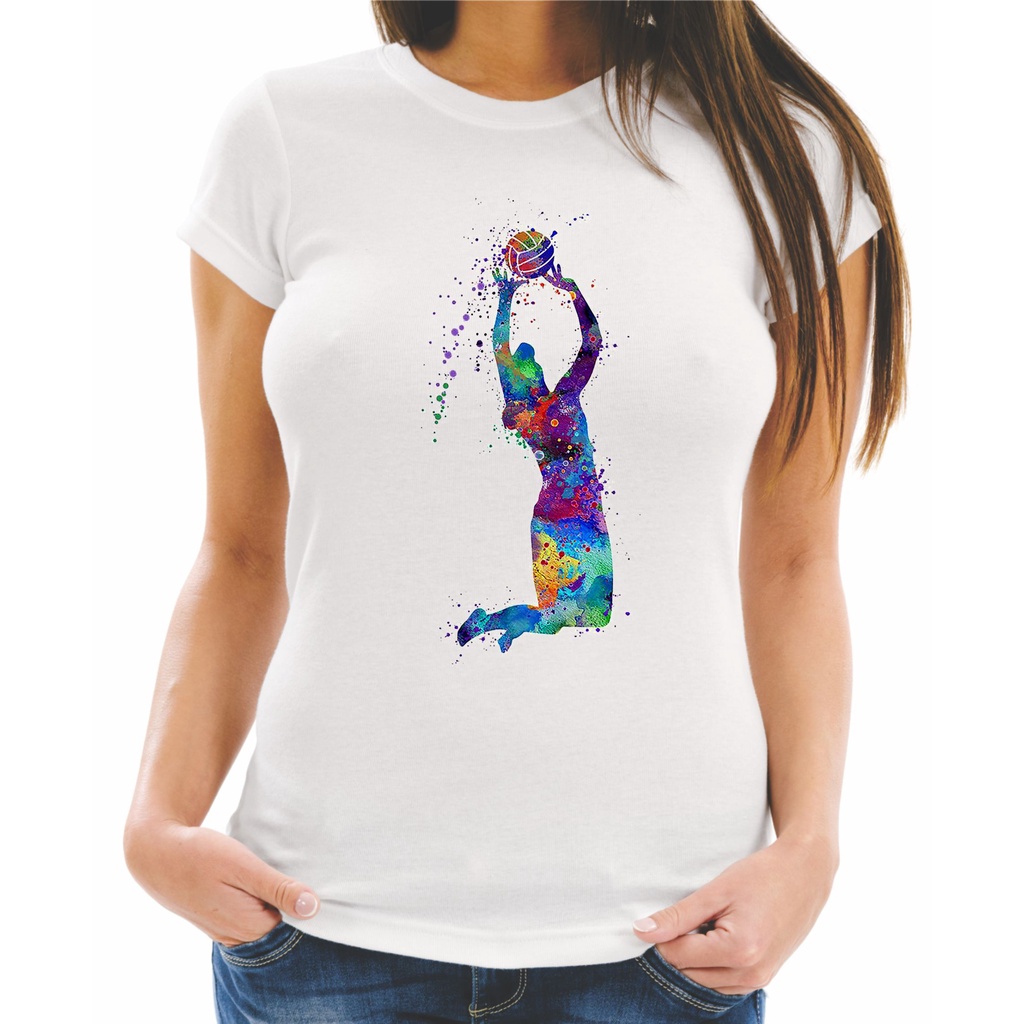 Camiseta Baby Look Feminina ou Unissex ou Infantil Estampa Esporte Volei 84