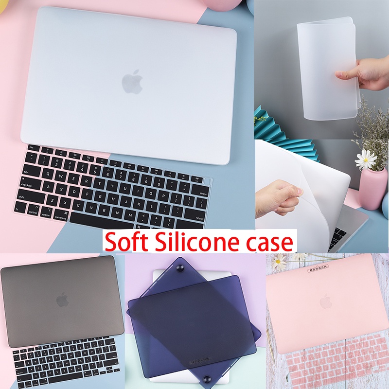 (New) Capa De Silicone Tpu Flexível Para Macbook Air 13 Case M1 A2337 A2338 2020 A2179 A1932 Id De Toque Pro 13 A2289 A2159 A1706 2019 Capa Mole