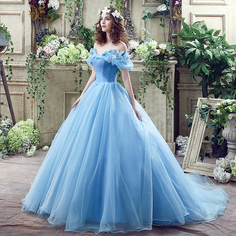 vestido azul noiva