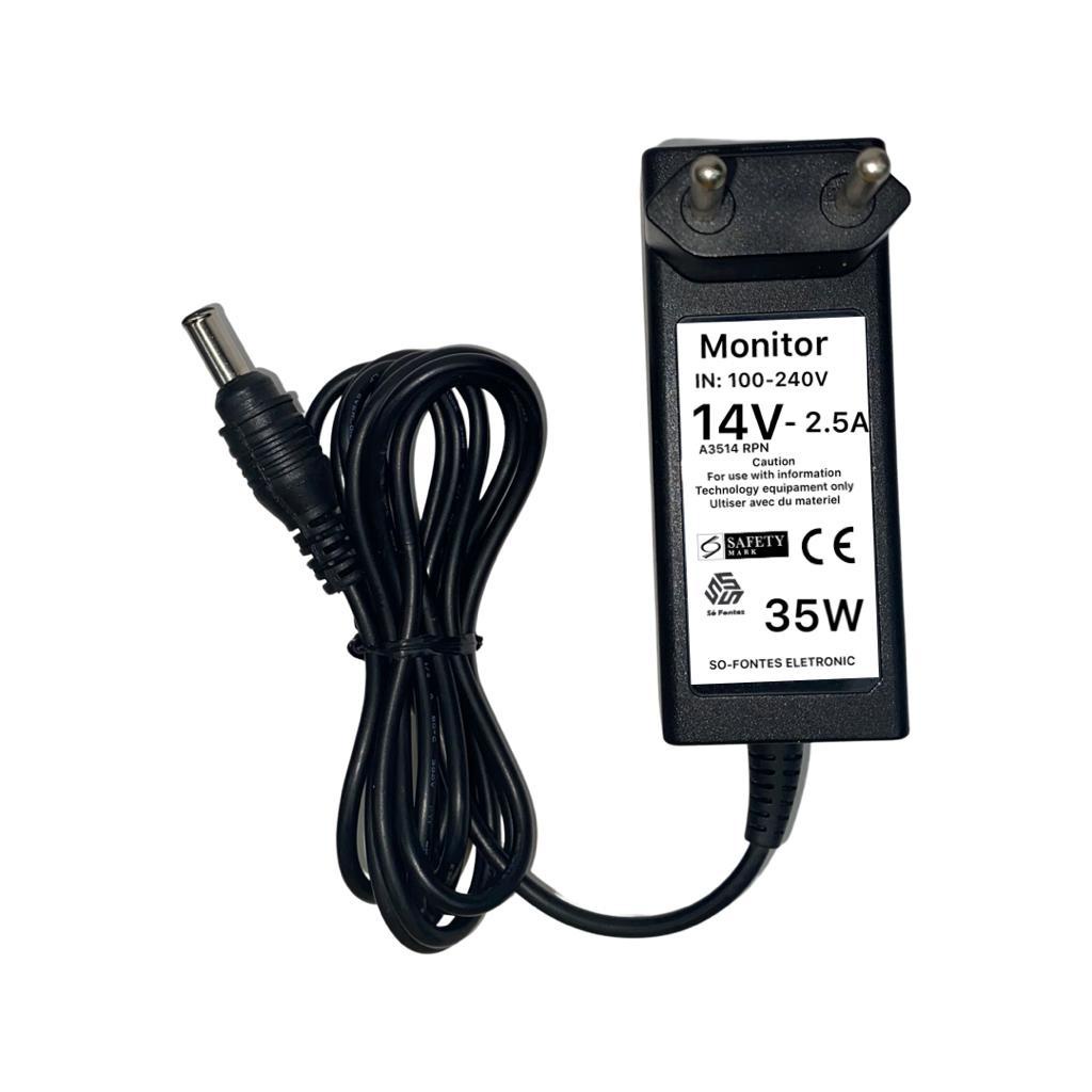 Fonte Para Monitor Samsung Un22f5000 14v 2.5a