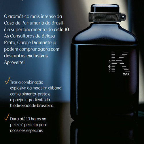 Perfume K Max Deo Parfum Natura | Shopee Brasil