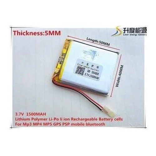 Bateria Baba Eletronica Tectoy Vbt - 2400 Sem O Conector!! 504050-1500-2