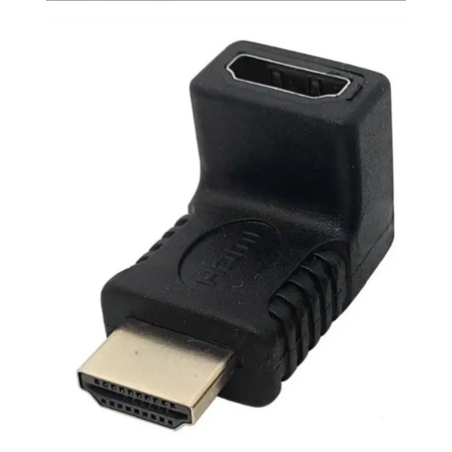 Adaptadores Hdmi Macho E Fêmea Em 90° Cotovelo (mod Inverso)