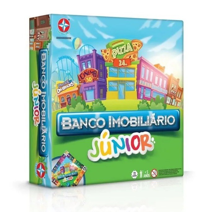 Jogo Banco Imobiliario Junior Jr Educativo Infantil Estrela
