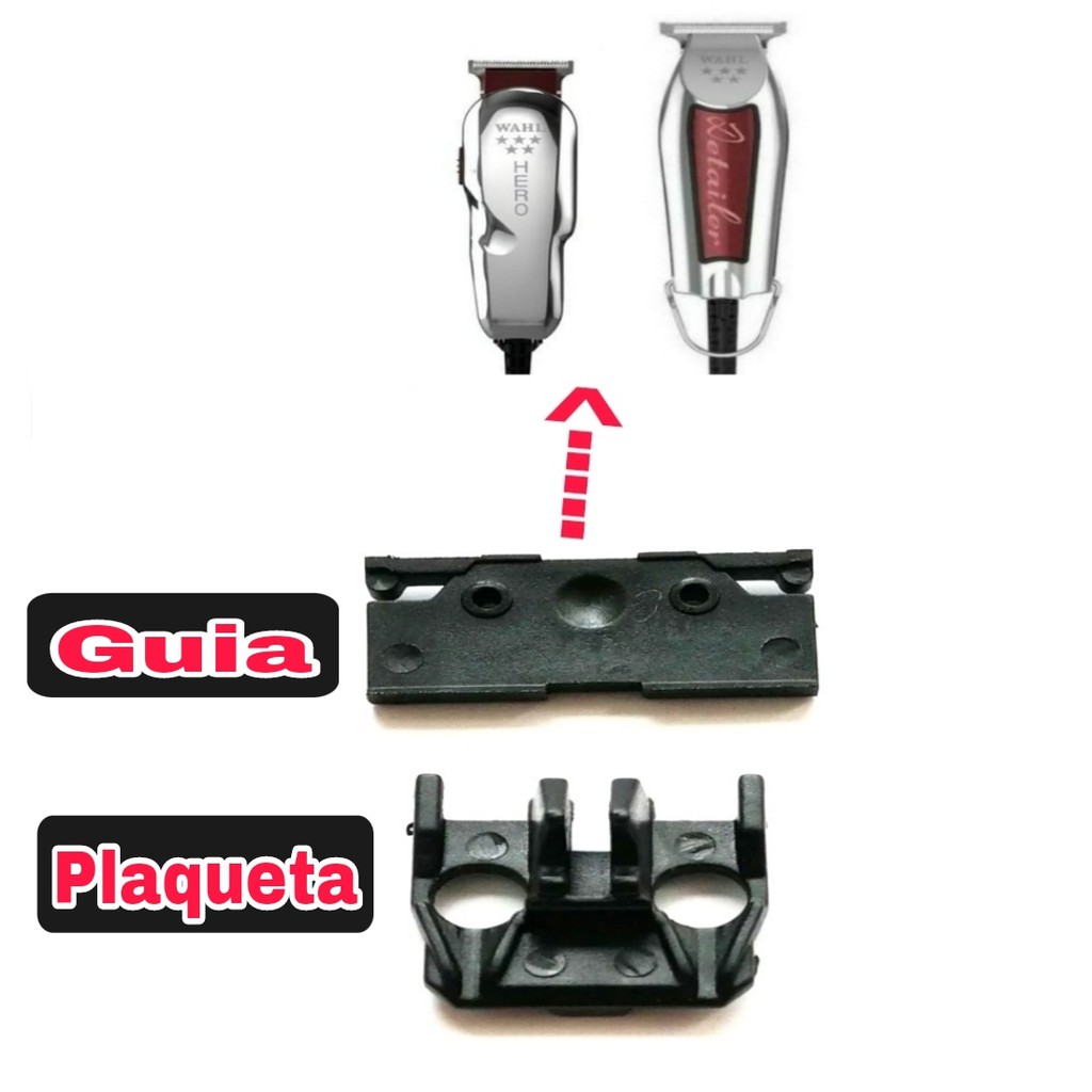 Plaqueta Suporte + Base Guia para Lâmina Detailer