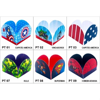 50 Forminhas Heróis 4 Pétalas Para Doces e Festas Temáticas// em Oferta na Shopee