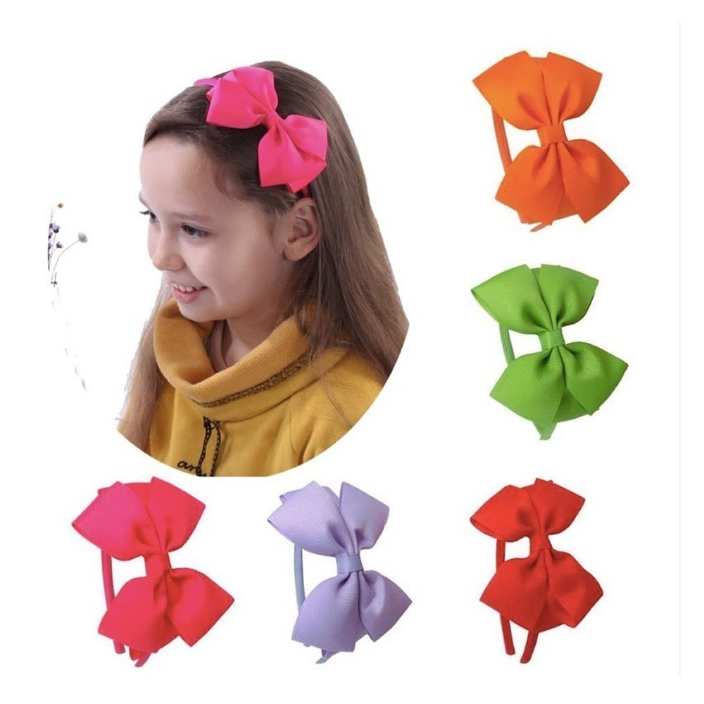 5un. Tiara Arquinho Laço Lacinho Infantil Bebê Adulto Cores