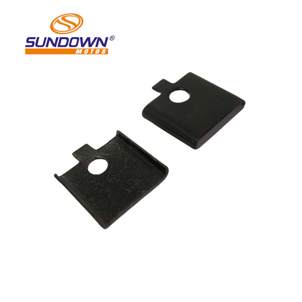 Par De Placa Fixacao Borracha Pedal Piloto Sundown Hunter 125cc