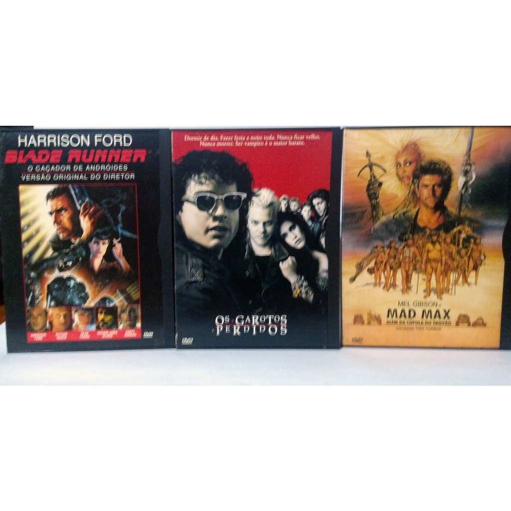Lote Dvds - Mad Max, Blade Runner E Garotos Perdidos