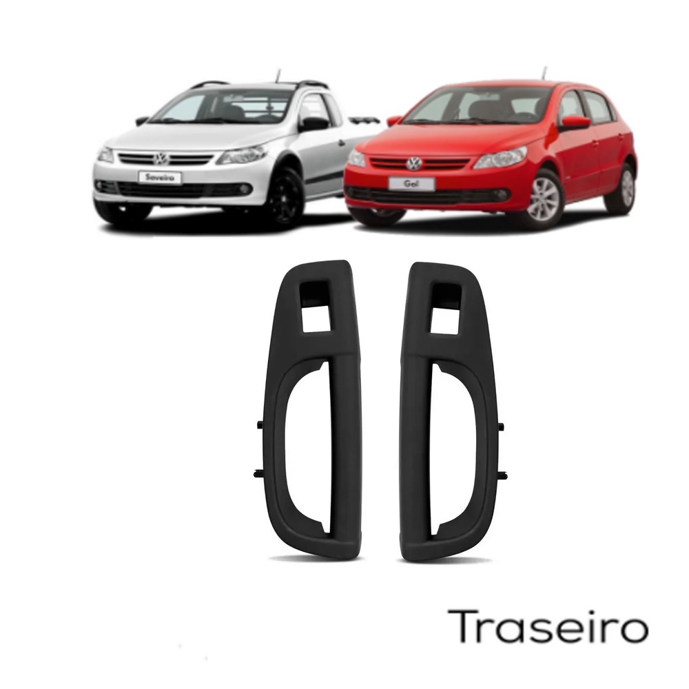 Moldura Botão Vidro Elétrico Gol Voyage G5 2009 2010 2011 2012 Traseira Lado Direito/Esquerda - VW3001 VW3011