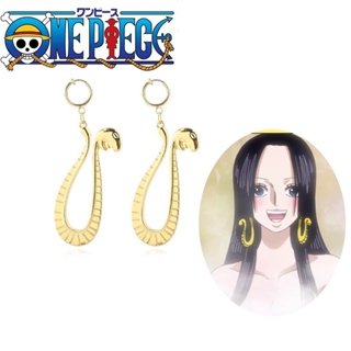 Anime One Piece Brincos De Cobra De Gota Boa Hancock Een Stuk Sauron Cosplay Brinco De Orelha Clipe Feminino Jóias Presente em Oferta na Shopee