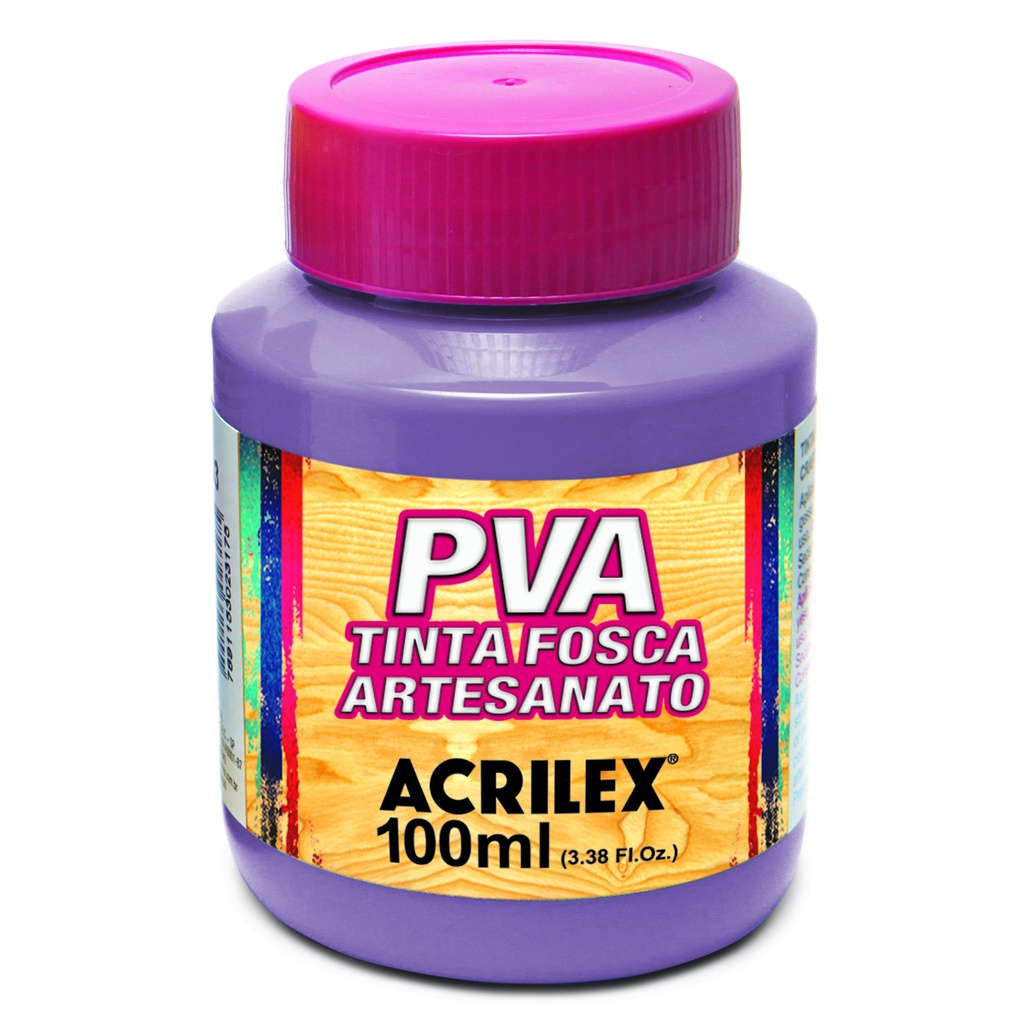 Tinta PVA Artesanato Lilás100ml Acrilex p/ Madeira