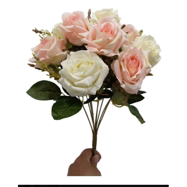 buquê de rosas artificiais realistas para decoração,casamento eventos em  geral /envio rápido | Shopee Brasil