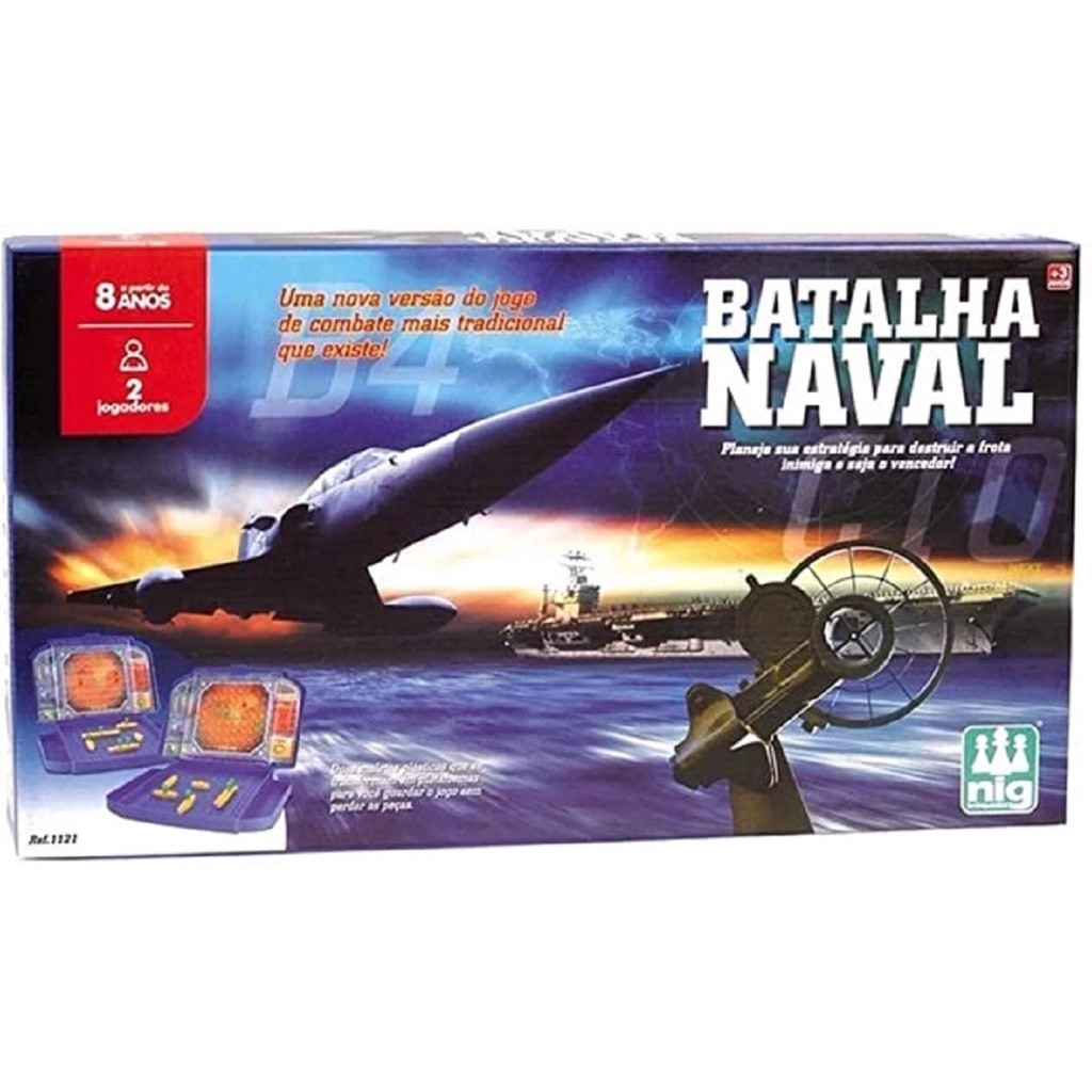 Jogo Batalha Naval Estratégia 1121 - Nig em Oferta na Shopee