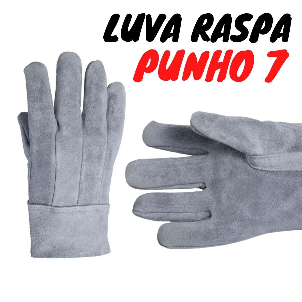 Luva de Raspa Punho 7 para Soldador