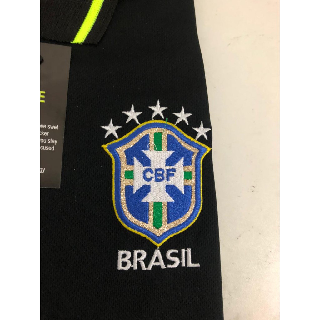 Camisa seleção Brasil 22/23 Preta e Verde - Copa do Mundo - edição especial