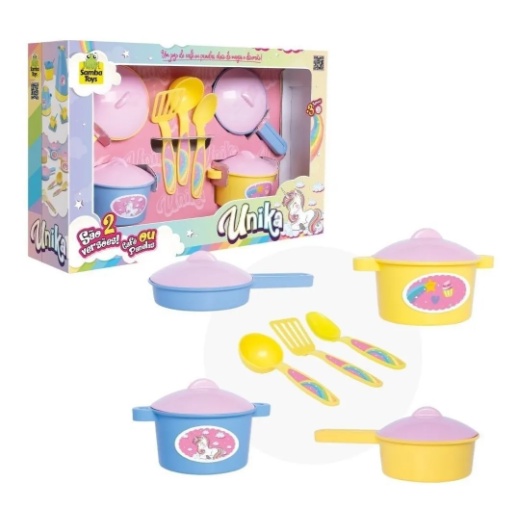 Jogo De Cozinha Panelinhas Unicornio Unika 7 Pcs - Samba