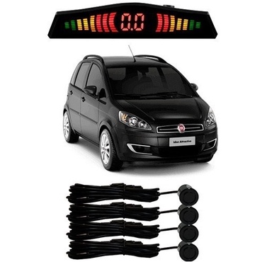 Sensor De Estacionamento Ré Fiat Idea Todos Os Modelos Preto