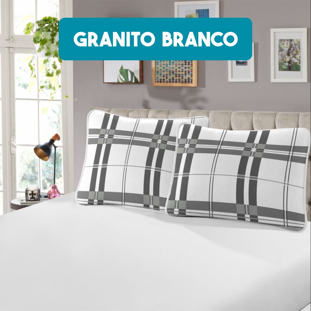 Jogo De Cama 2 Peças Solteiro Confort Estampado Em Malha Fio 30/1 Penteado 100 % Algodão SCHWAMBERTEX