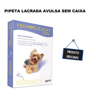 Anti Pulgas Revolution 30 Mg de 2,6 A 5 Kg Com 1 Pipeta ( AVULSA ) em Oferta na Shopee