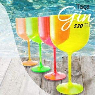 Taça Para Gin Tônica - Drinks Bebidas Festas - Baladas - Cocktail - Bar - 530 ml Taça em Acrílico
