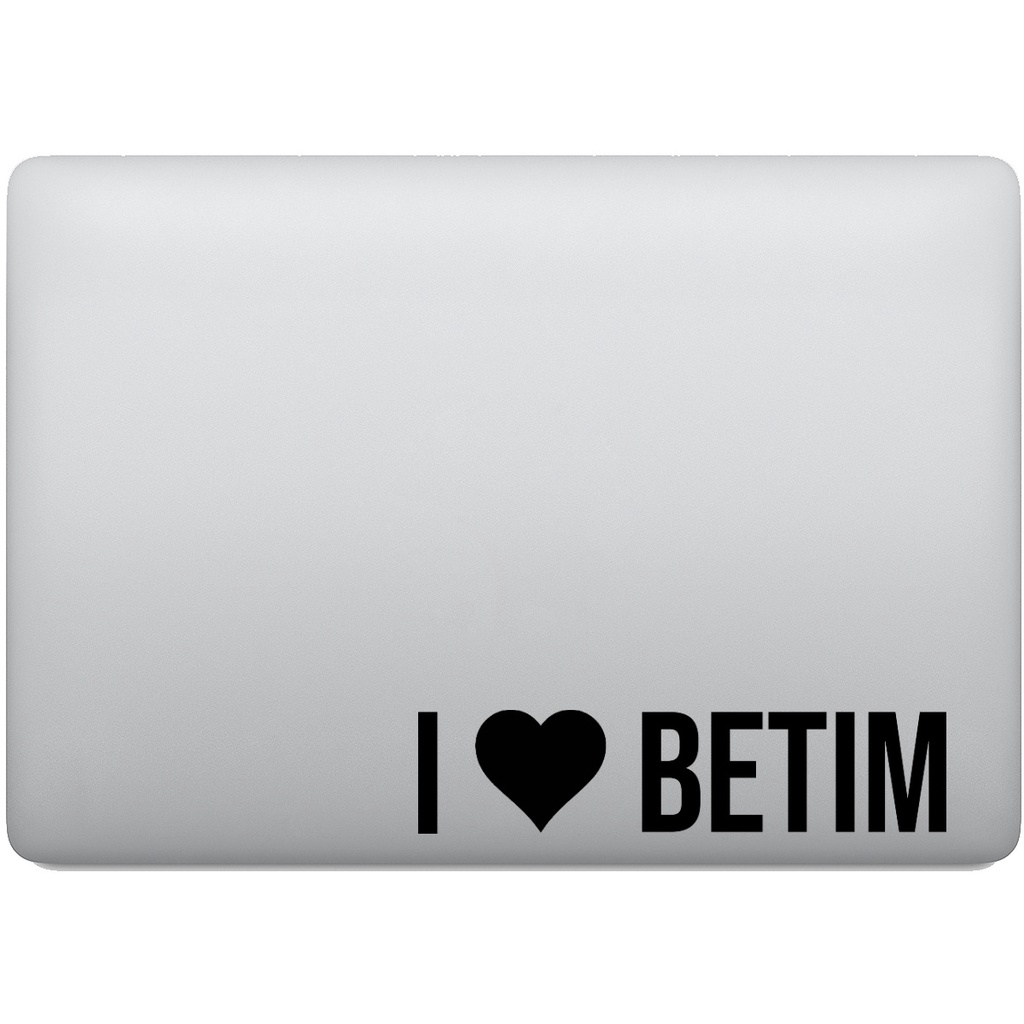 Adesivo de Notebook Eu amo Betim - I Love Betim