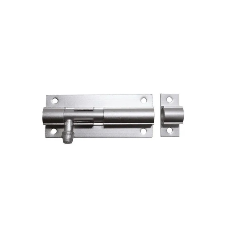 TRINCO FECHO FERROLHO 3 POL 80MM PORTA PORTAO ALUMINIO FOSCO