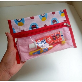 Nescessaire para escova e pasta de dente/kit escolar/kit higiene bucal/infantil
