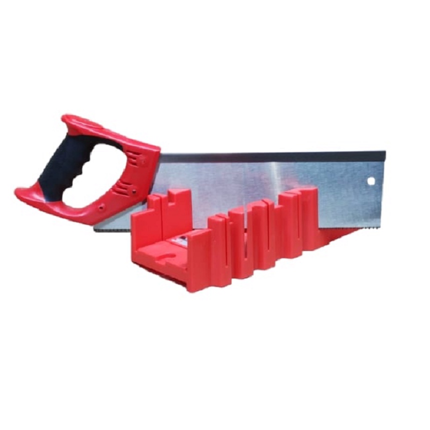 Kit Caixa Gabarito De Meia Esquadria + Serrote Costa Profissional