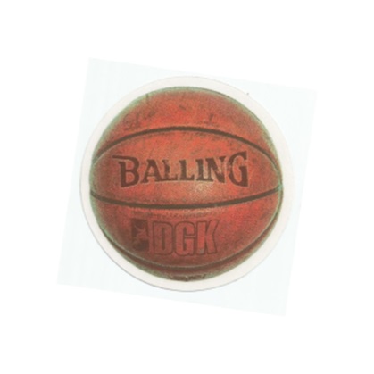 Adesivo DGK Bask Balling  9,5cm Skate Skateboard Basket Basketball Ball Sticker - Skateshop Logboard